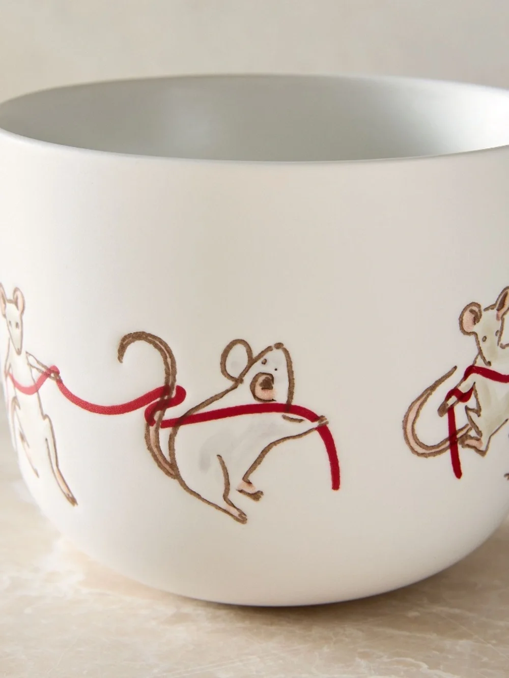 Naughty or Mice Stoneware  Set of Two Mug